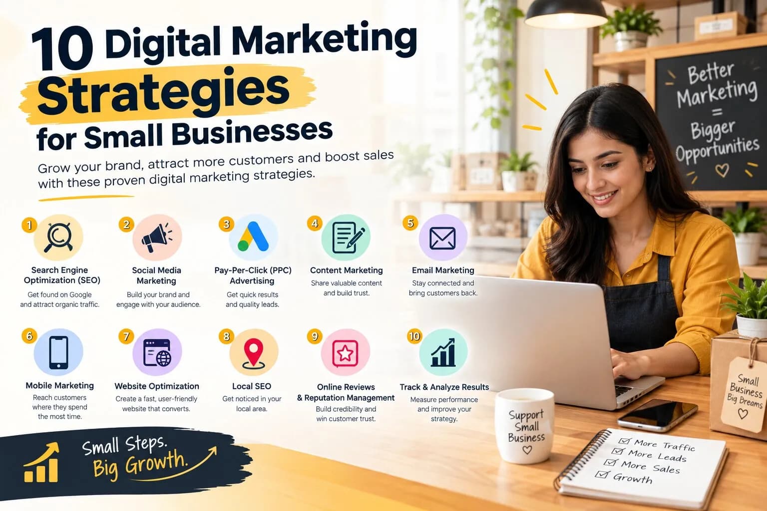 10 Digital Marketing Strategies for Small Businesses